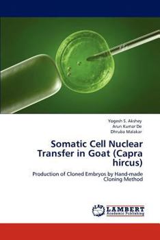 Somatic Cell Nuclear Transfer in Goat (Capra hircus): Production of Cloned Embryos by Hand-made Cloning Method