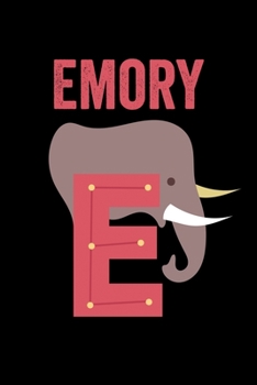 Emory: Animals Coloring Book for Kids, Weekly Planner, and Lined Journal Animal Coloring Pages. Personalized Custom Name Initial Alphabet Christmas or Birthday Gift for Girls