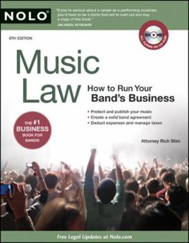 Paperback Music Law: How to Run Your Band's Business [With CDROM] Book