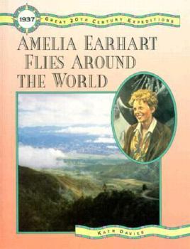 Library Binding Amelia Earhart Flies Around the World Book