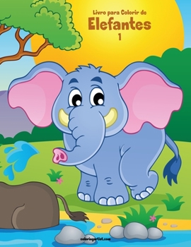 Paperback Livro para Colorir de Elefantes 1 [Portuguese] Book
