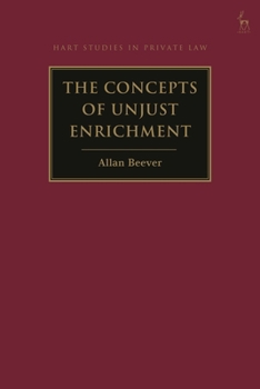 Hardcover The Concepts of Unjust Enrichment Book