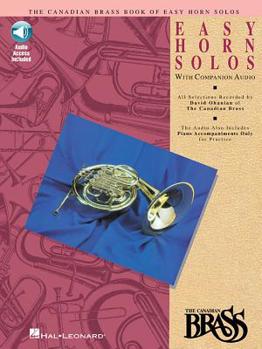 Paperback Canadian Brass Book of Easy Horn Solos - French Horn Book/Online Audio Book
