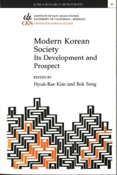 Paperback Modern Korean Society: Its Development and Prospect Volume 30 Book