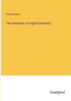 Paperback The Institutes of English Grammar Book