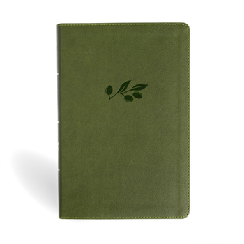 Imitation Leather NASB Giant Print Reference Bible, Olive Leathertouch Book