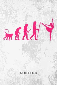 Bullet Dotted Journal: Dancer Notebook Dotted Grid a5 6x9 120 Pages - Ballet Dance Planner Ballet Evolution Diary Ballet Classes - Dance Couple Dance Partner Gift Idea for Men and Women