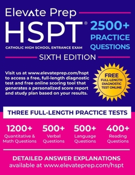 Paperback HSPT: 2500+ Practice Questions Book