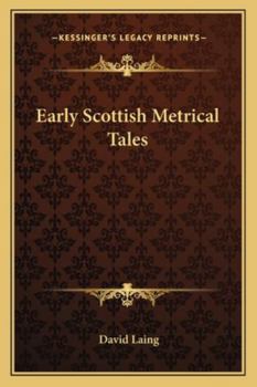 Paperback Early Scottish Metrical Tales Book