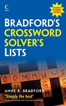 Paperback Bradford's Crossword Solver's Lists Book