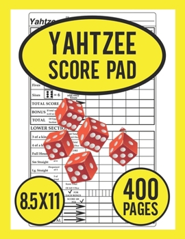 Paperback Yahtzee Score Pad: Score Pads For Yahtzee Game Book
