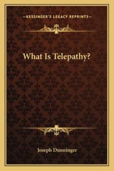 Paperback What Is Telepathy? Book