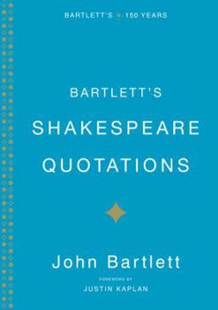 Hardcover Bartlett's Shakespeare Quotations Book
