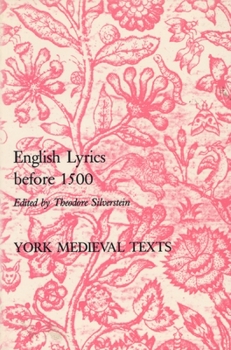 Paperback English Lyrics Before 1500 Book