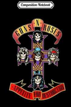 Composition Notebook: Womens Guns N' Roses Official Cross  Journal/Notebook Blank Lined Ruled 6x9 100 Pages