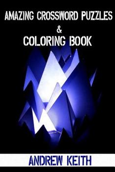 Paperback Amazing Crossword Puzzles & Coloring book