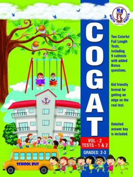 Paperback COGAT - VOL 2 -TESTS - 1 and 2 (Critical Thinking Practice) Book