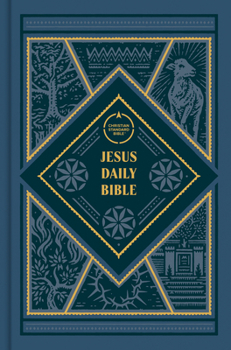 Hardcover CSB Jesus Daily Bible, Hardcover: Guided Readings Showing Christ Throughout Scripture Book