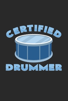 Certified drummer: 6x9  | dotgrid | dot grid paper | notebook | notes