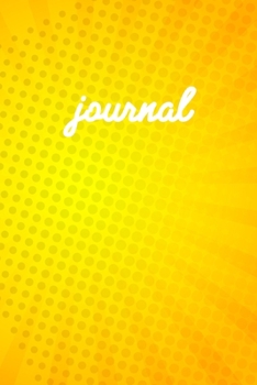 Paperback Yellow Journal: Blank Lined Notebook Journal - 6 x 9 - 110 pages Book