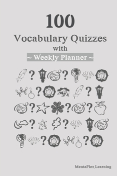 Paperback 100 Vocabulary Quizzes with Weekly Planner Book