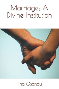Paperback Marriage; A Divine Institution Book