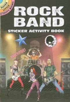 Paperback Rock Band Sticker Activity Book [With Sticker(s)] Book