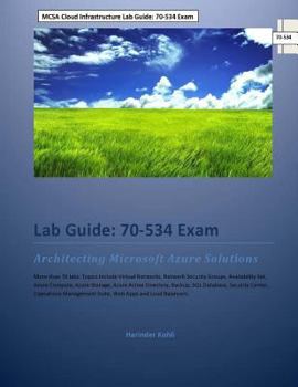 Paperback MCSA Cloud Infrastructure Lab Guide: 70-534 Exam: Architecting Microsoft Azure Solutions Book