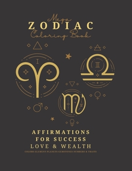 Mega Zodiac Coloring Book: Mandala coloring book Fun & cute zodiac coloring book, perfect for adults & children great for art therapy, relaxation &anti-stress 8.5x11inch 105pages