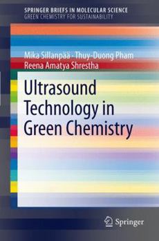 Paperback Ultrasound Technology in Green Chemistry Book