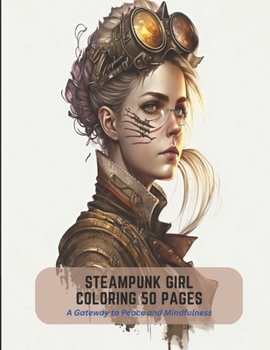 Paperback Steampunk Girl Coloring 50 Pages: A Gateway to Peace and Mindfulness Book