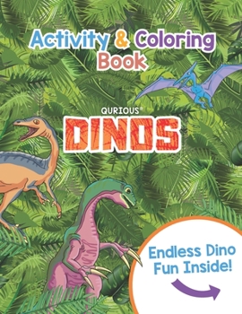 Paperback Qurious DINOS Activity & Coloring Book