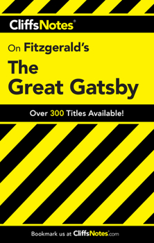 Paperback Cliffsnotes on Fitzgerald's the Great Gatsby Book