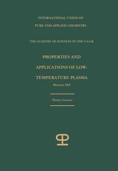 Paperback Properties and applications of low-temperature plasma: plenary lectures Book