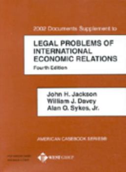 Hardcover Jackson's 2002 Documents Supplement to International Economic Relations (American Casebook Series]) Book