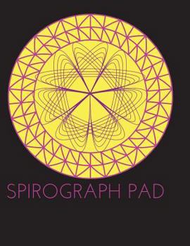 Paperback Spirograph Design Pad/Notebook/Journal: BLANK Spirograph Art Series/Kids Art Book