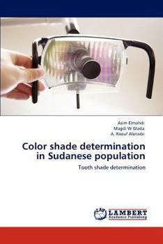 Paperback Color shade determination in Sudanese population Book