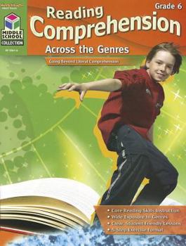 Paperback Reading Comprehension Across the Genres: Reproducible Grade 6 Book