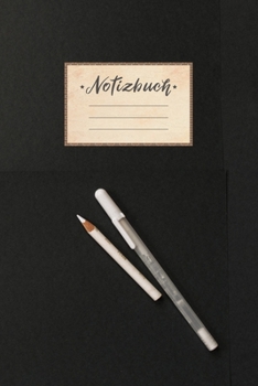 Notizbuch: Punktraster, 100 Seiten, DIN A5 Format, wei�es Papier, gl�nzendes Softcover f�r hochwertiges Design Notizheft - Tagebuch - Journal - Planer Cover: Schwarze Tafel Blackboard Wei�e Kreide Sti