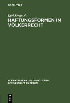 Hardcover Haftungsformen im Völkerrecht [German] Book