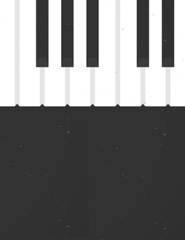 Paperback Piano Sheet Music Blank Notebook: Empty staff pages for composing and writing songs Book