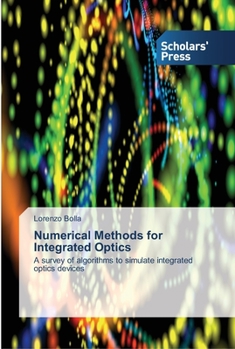 Paperback Numerical Methods for Integrated Optics Book