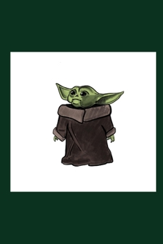 Star Wars Baby Yoda Personalised Notebook: Star Wars Baby Yoda Themed Notebook/ Journal/ Notepad/ Diary For Teens, Adults and Kids | 100 Black Lined Pages | 6 x 9 inches