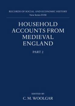 Hardcover Household Accounts from Medieval England Book