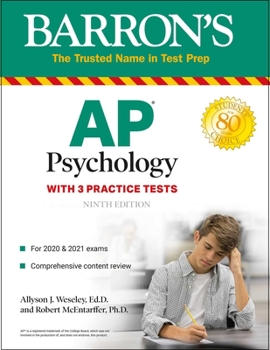 Paperback AP Psychology: With 3 Practice Tests Book