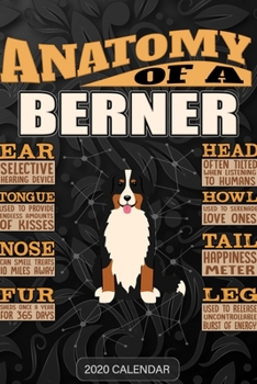 Anatomy Of A Bernese Mountain Dog: Berner 2020 Calendar - Customized Gift For Berner Dog Owner