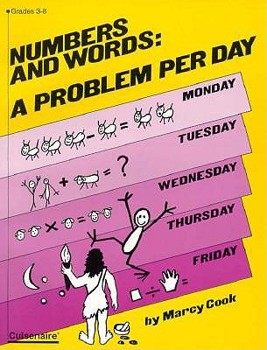 Paperback Numbers and Words: A Problem Per Day (Grades 3-8) Book