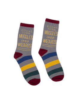 Misc. Supplies Books Turn Muggles Into Wizards Socks - Large Book