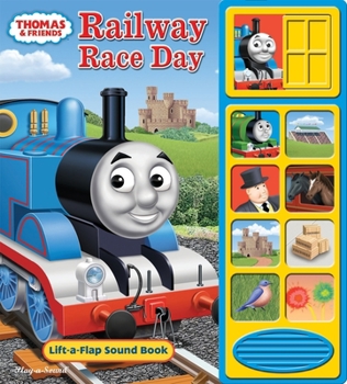 Board book Thomas & Friends: Railway Race Day Lift-A-Flap Sound Book [With Battery] Book