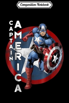 Composition Notebook: Marvel Captain America Avengers Step Graphic  Journal/Notebook Blank Lined Ruled 6x9 100 Pages